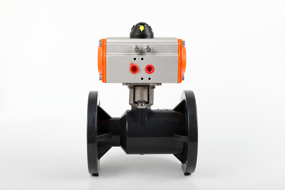 隆尧气动法兰一体球阀